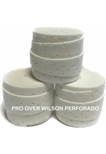 Pro overgrips Wilson Perforado Blanco - Padel Pone