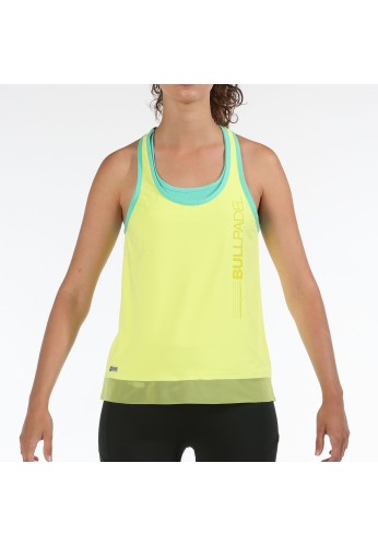 CAMISETA BULLPADEL EUSEBE AMARILLO LIMON FLUOR